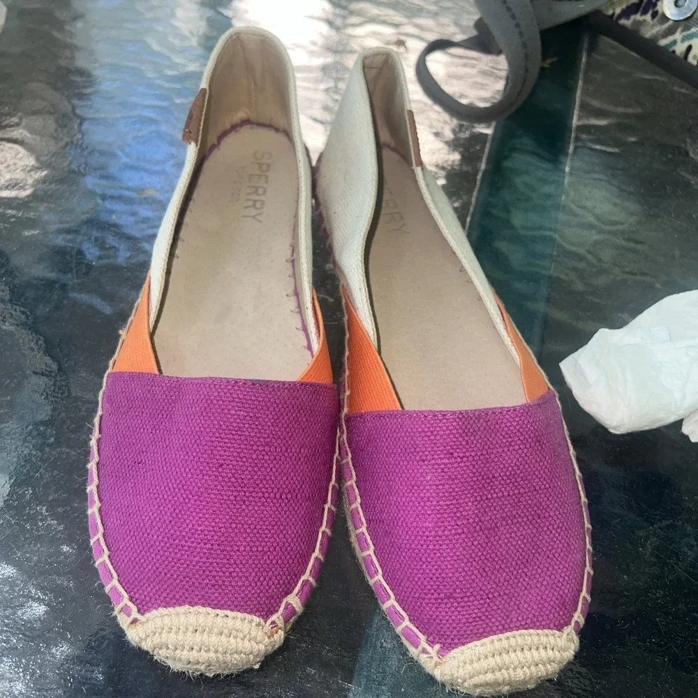 Sperry colorblock canvas